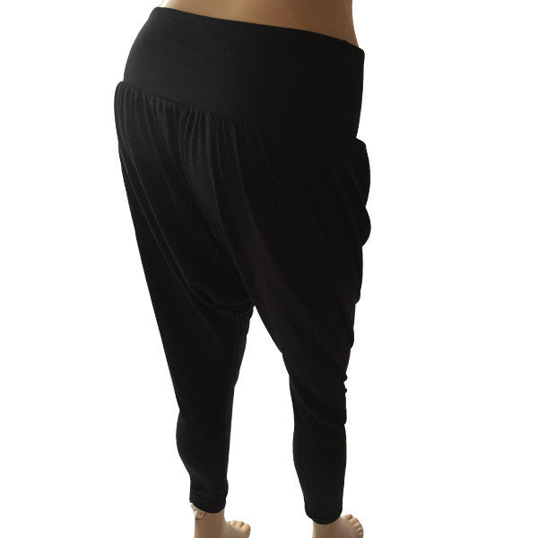 Black yoga fitness trousers