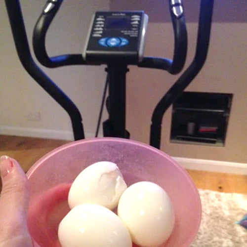 Eggs and elliptical trainer