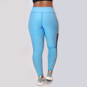 Athena leggings blue back