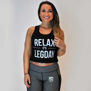Relax its leg day - vest top