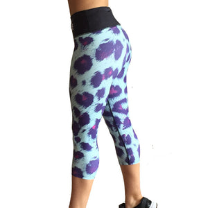 Fitness capri pants side view