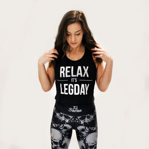 Relax its leg day - vest top
