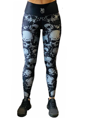 Cursed Skull Black Gym Leggings V2