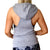 Sleeveless grey fitness hoody