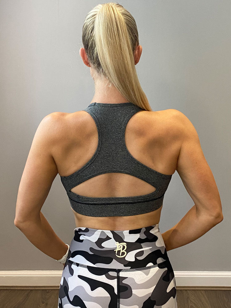 Athena Gym Bra Top Graphite Grey Fit Boutique