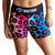 Multi coloured animal print shorts