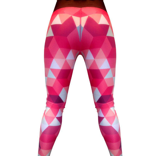 red triangles fitness leggings