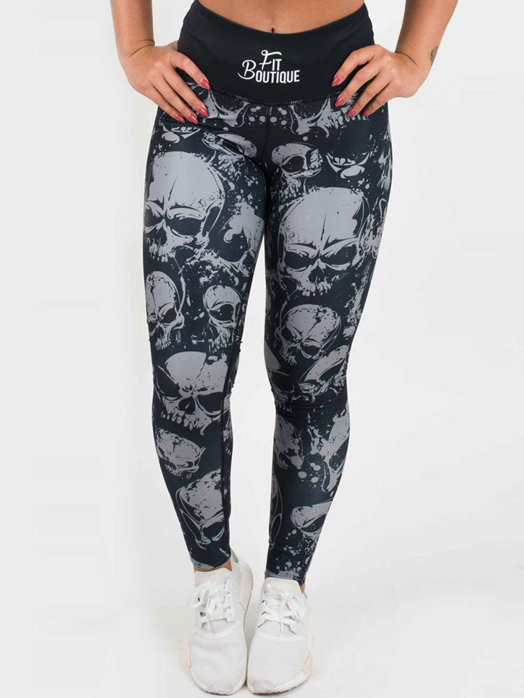 V1 cursed skull gym leggings